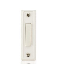 Botón de Timbre Sin Luz Newhouse Hardware BT1W Blanco