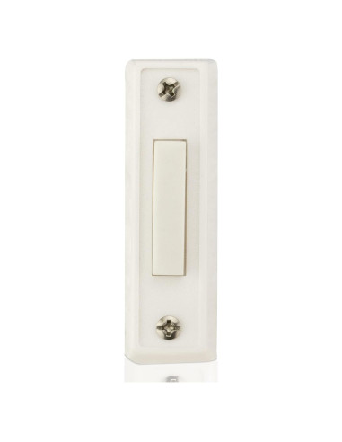 Botón de Timbre Sin Luz Newhouse Hardware BT1W Blanco
