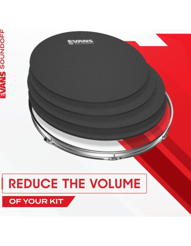 Almohadillas de Silenciador Evans SoundOff - Paquete de 4