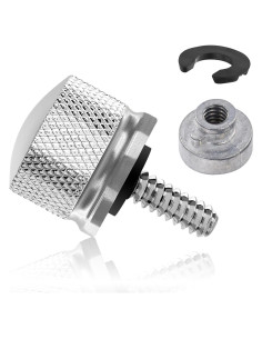 Kit de Tuerca y Tornillo de Asiento Cromado Amazicha para Harley 1996-2024