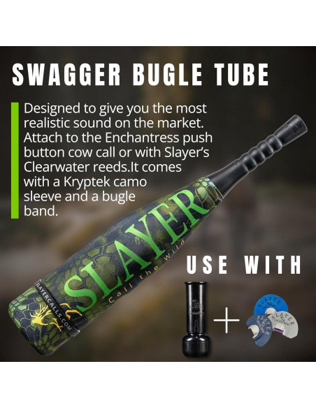 Llamador de Alces Slayer con Tubo Bugle y Caña Extra