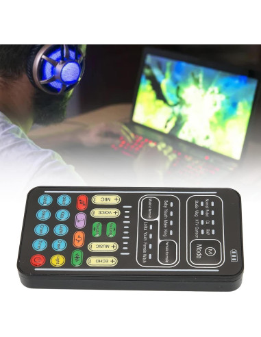 Cambiador de Voz Portátil Dpofirs con 8 Efectos de Sonido