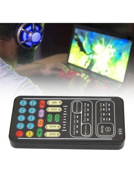 Cambiador de Voz Portátil Dpofirs con 8 Efectos de Sonido