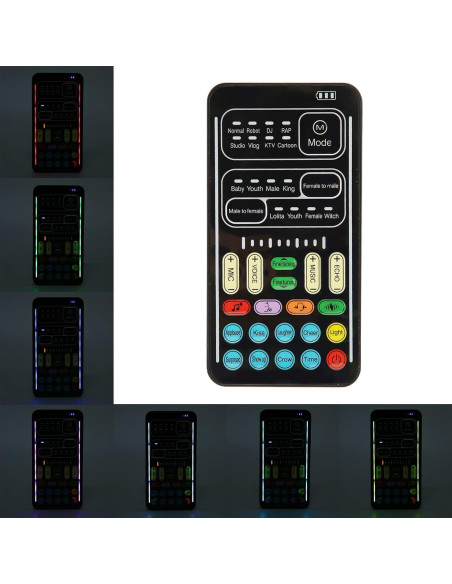 Cambiador de Voz Portátil Dpofirs con 8 Efectos de Sonido