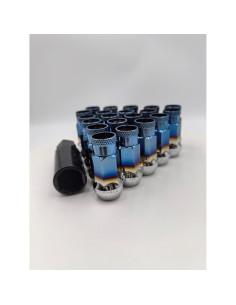 20 Tuercas de Rueda NETFLBT Acero Forjado 14mm x 1.5 Azul 2