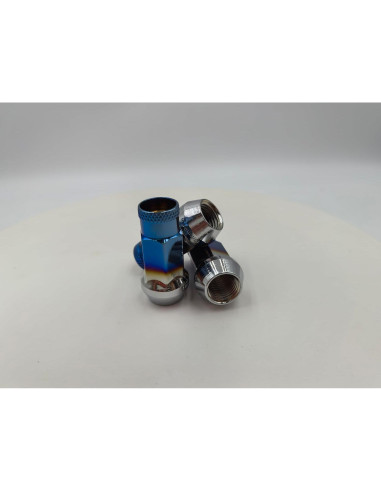 20 Tuercas de Rueda NETFLBT Acero Forjado 14mm x 1.5 Azul