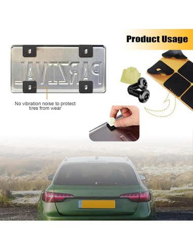 Kit de Tornillos Antirrobo para Placas de Licencia Getfay - 4 Piezas