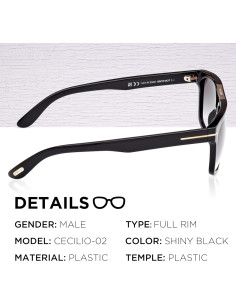 Gafas de Sol Tom Ford FT0628 CECILIO-02 Geométricas + Kit eSHADES 2