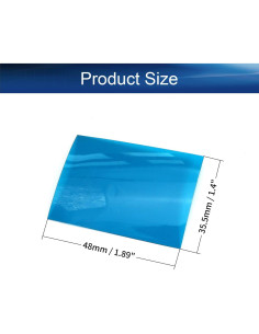 Gafas 3D Othmro 12 Pcs Minimalistas Azules con Lente de Resina 2