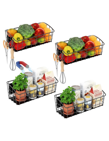 Estante Magnético PrimZooty para Especias - 4 Ganchos, 4.54 kg