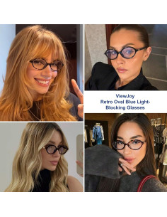 Gafas Retro Ovaladas Azul VJ2602-2 para Mujeres UV400 2