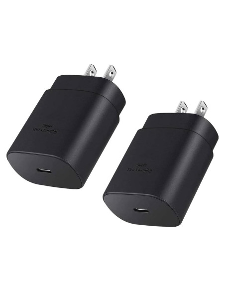 Cargador USB C Rápido 25W Samsung iPhone 2 Paquete Cargador USB C Rápido 25W Samsung iPhone 2 Paquete