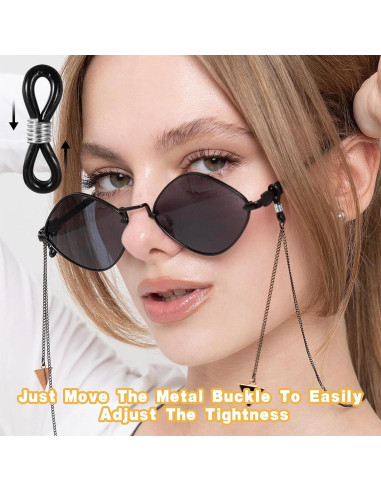 40 Piezas Extremos de Cadena para Gafas Mabor - Goma y Zinc