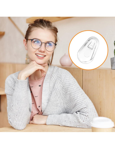 40 Almohadillas de Nariz Push-in Aysatogc para Gafas Transparentes