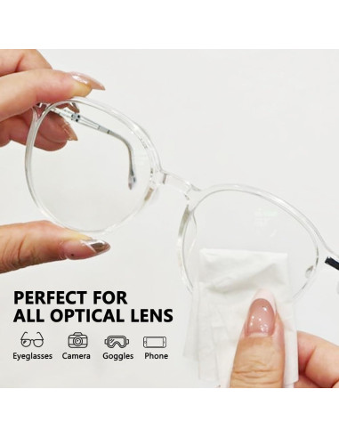 200 Toallitas Limpiadoras para Lentes OHOO - Prehumedecidas