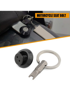 Tornillo de Asiento Antirrobo Daklvng 1/4"-20 para Harley 1996-2024 2