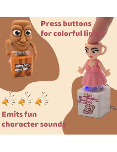 Llave Fidget Cerebro Italiano LED Sonido 2pcs - Gtzzot 2