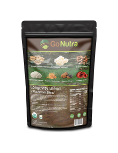 Suplemento Orgánico de 7 Hongos Go Nutra 113.4 g Vegano