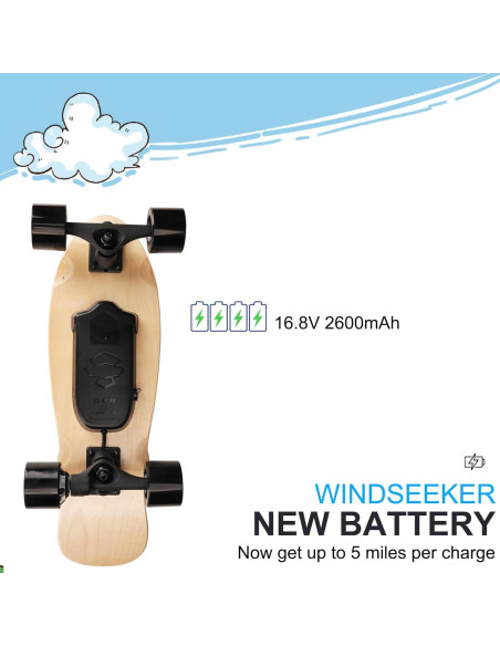 Patineta Eléctrica Windseeker H2S-03 para Niños 15 km/h