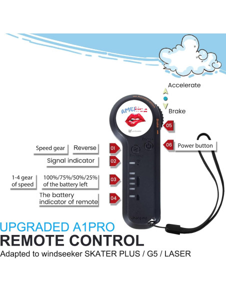 Patineta Eléctrica Windseeker H2S-03 para Niños 15 km/h