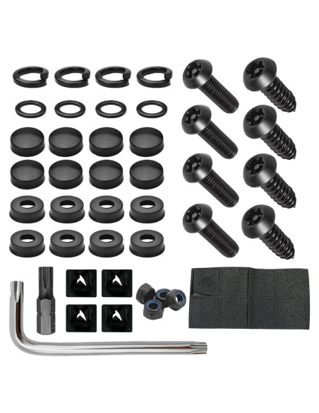 Kit de Tornillos Antirrobo MUQIDA para Placas de Licencia M6