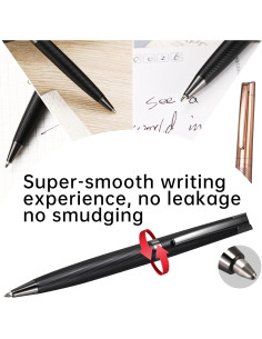 Bolígrafo Elegante Eslye Retráctil 1.0mm Tinta Negra con Estuche 2