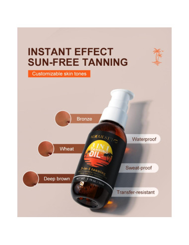 Aceite Bronceador 3-en-1 AUQUEST 50ML SPF 25 Hidratante