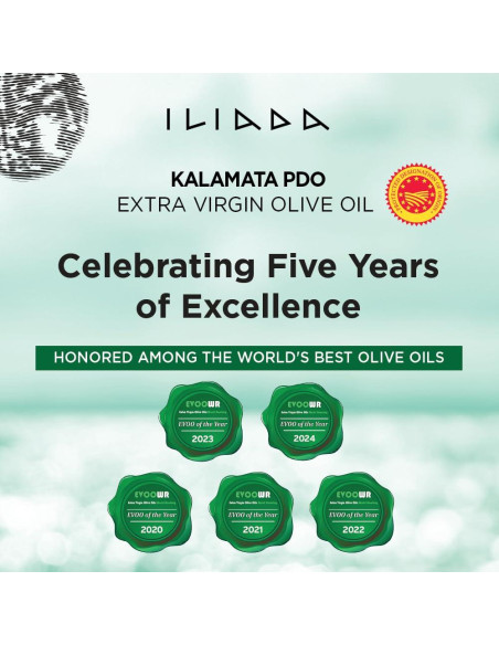Aceite de Oliva Virgen Extra ILIADA Kalamata 3L - Monovarietal Koroneiki