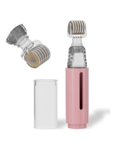 Rodillo Derma TIDEWISH con Aplicador de Suero 0.25mm Rosa