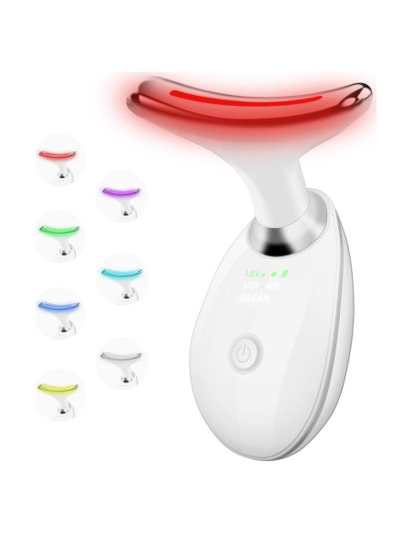 Masajeador Facial WOWPASS con Luz LED 7 Colores para Piel