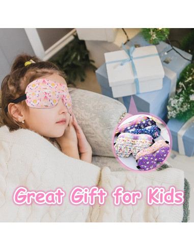 8 Máscaras de Sueño Unicornio Foaincore 3D Ajustables