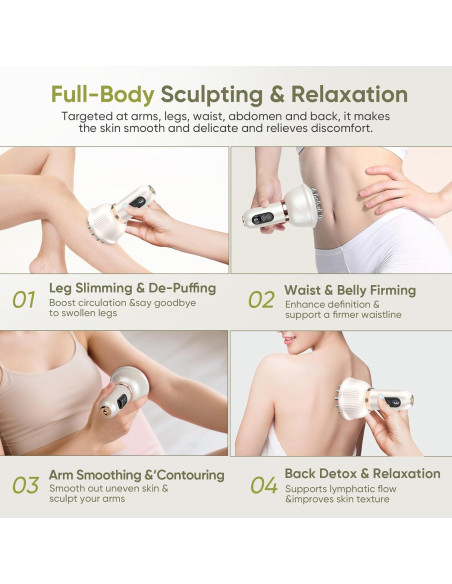 Masajeador Drenaje Linfático REDLOOK 005K Blanco - Anticelulitis