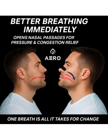 Tiras Nasales Atléticas Adhesivas 90 Unidades - Rendimiento y Sueño