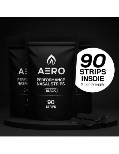 Tiras Nasales Atléticas Adhesivas 90 Unidades - Rendimiento y Sueño