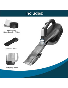 Aspiradora de Mano Inalámbrica BLACK+DECKER HLVD320B42 con Luz LED 2