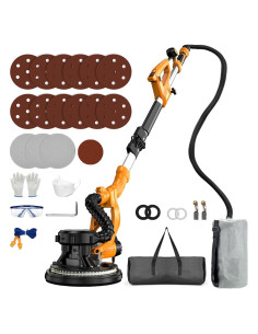 Lijadora de Drywall Borsstyne 950W 9 Velocidades con Luz LED