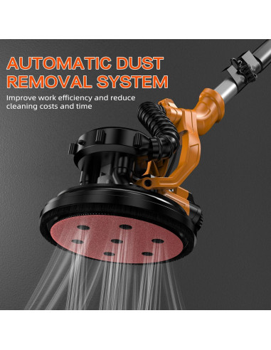 Lijadora de Drywall Borsstyne 950W 9 Velocidades con Luz LED