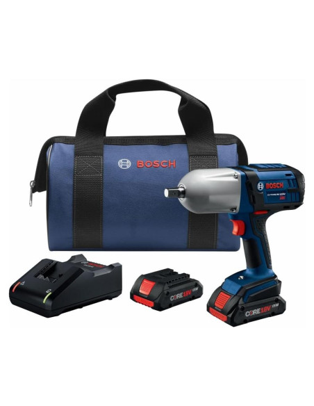 Llave de Impacto Bosch HTH181-B25-RT 18V 678.9 Nm con 2 Baterías