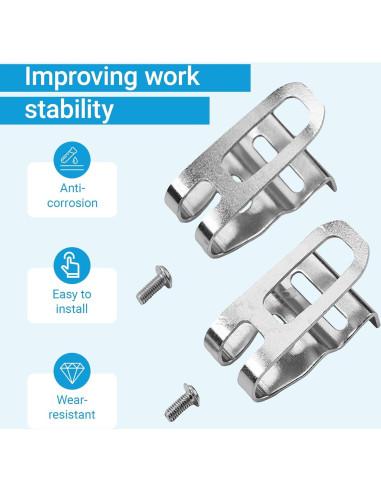 Clip de Gancho para Cinturón FCOUIID - Soporte para Herramientas Bosch 18V - 4 Piezas