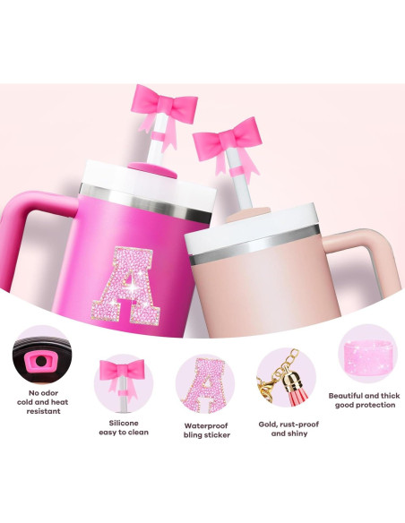 Juego de Accesorios para Taza Stanley Mity Rain Rosa 6 Piezas
