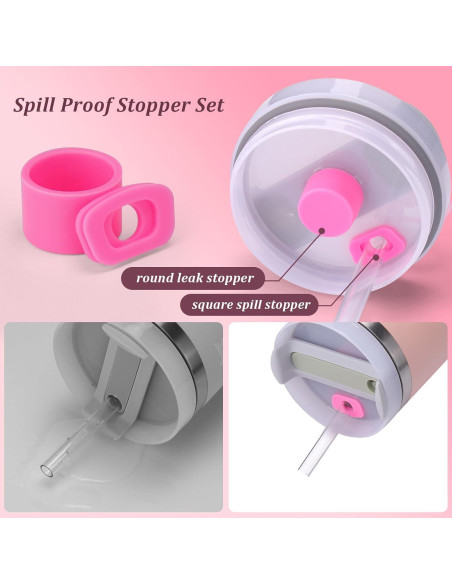 Juego de Accesorios para Taza Stanley Mity Rain Rosa 6 Piezas