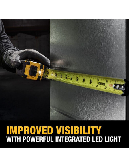 Cinta Métrica Iluminada DeWalt DWHT35625S 7.5m Cinta Métrica Iluminada DeWalt DWHT35625S 7.5m
