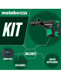 Martillo Rotativo Metabo HPT DH40MEY2 1150W 4 Modos SDS Max 2