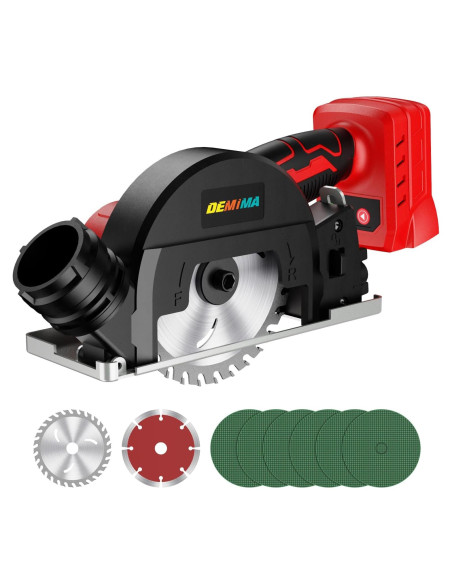 Sierra Circular Inalámbrica DEMIMA 500W 4" para Milwaukee 18V