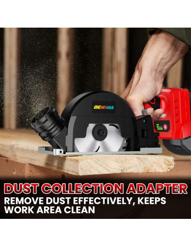 Sierra Circular Inalámbrica DEMIMA 500W 4" para Milwaukee 18V