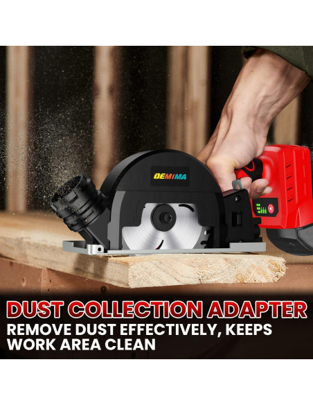 Sierra Circular Inalámbrica DEMIMA 500W 4" para Milwaukee 18V