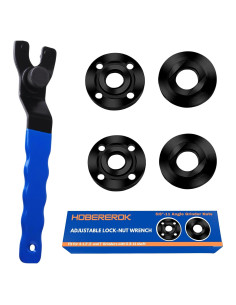 Kit de Llave Ajustable y Tuercas para Amoladora HOBEREROK 5PCS