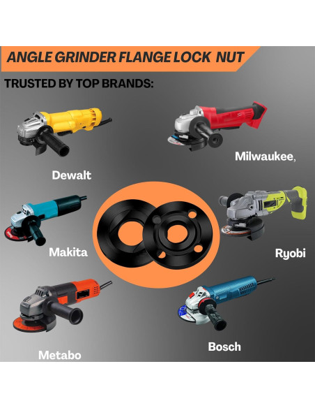 Kit de Llave Ajustable y Tuercas para Amoladora HOBEREROK 5PCS