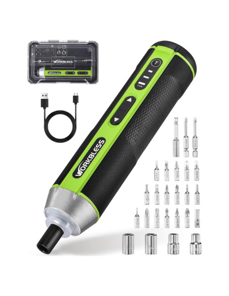 Destornillador Eléctrico WorkBless 3.7V 5Nm 26 Piezas