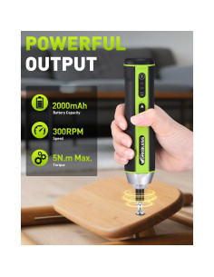 Destornillador Eléctrico WorkBless 3.7V 5Nm 26 Piezas 2